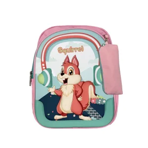 کوله پشتی مدرسه ای طرح برجسته به همراه جامدادی مدل 69302 Squirrel 14