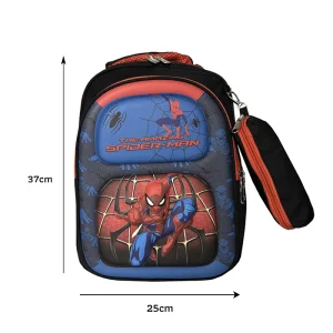 کوله پشتی مدرسه ای طرح برجسته به همراه جامدادی مدل 69306 Spiderman14
